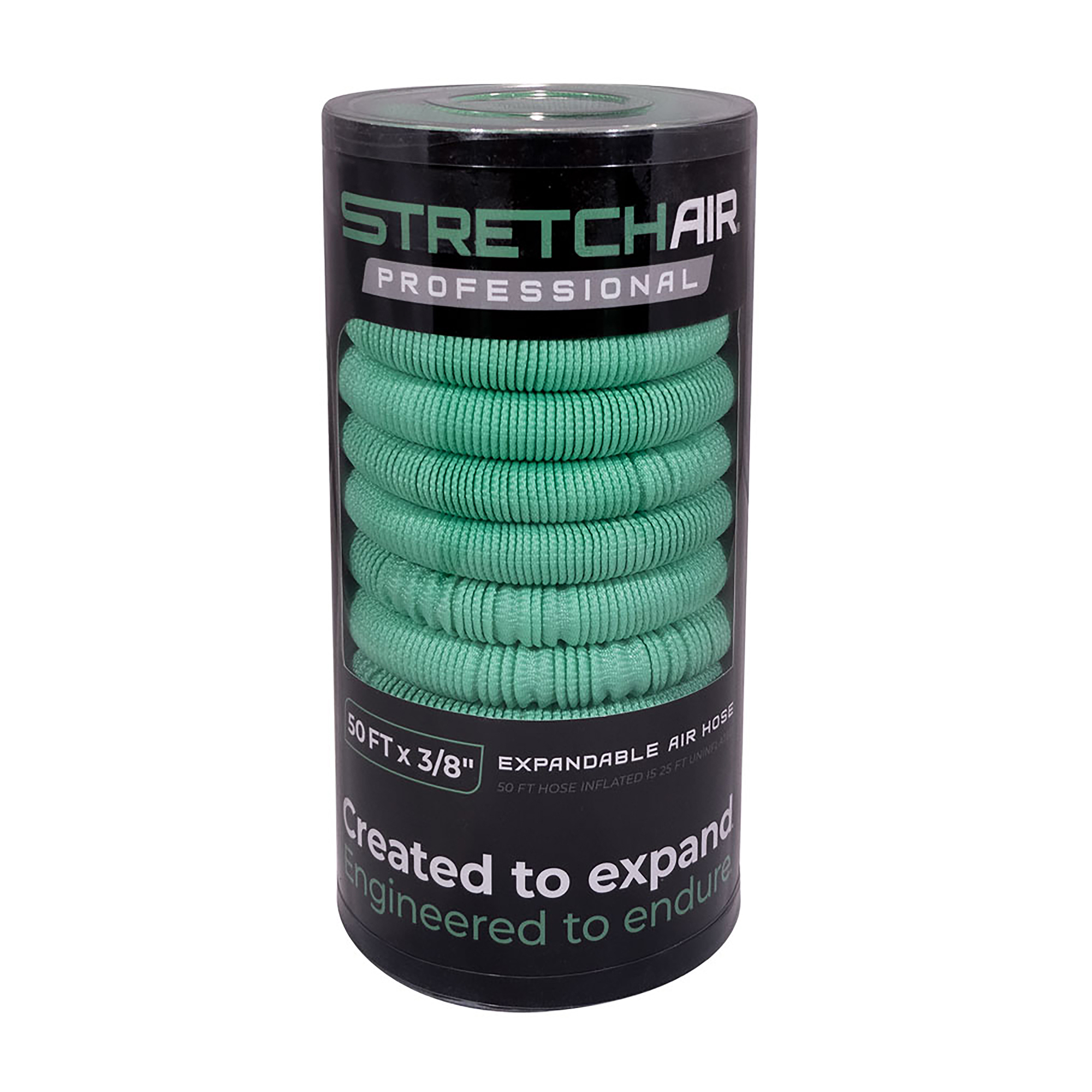 StretchAir, Expandable Air Hose, 3/8in. X 50ft., 300 PSI, Hose Diameter 3/8 in, Hose Length 50 ft, Model# PLP5038XR